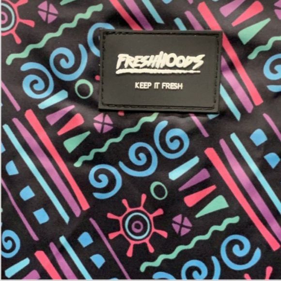 Mens Taki Taki Bomber Jacket Size Meduim Tribal pattern Unisex Ribbed collar - Picture 6 of 6